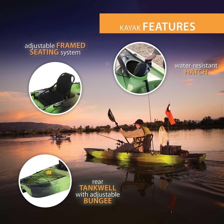 Lifetime Stealth Pro-Comfort Angler 11 ft 8 in Sit-On-Top Fishing Lifetime Stealth Pro-Comfort Angler 11 ft 8 in Sit-On-Top Fishing