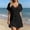 Black, variant on Womens Crochet Swim Beach Cover Up Fashion Short Sleeve Swimsuits Cover Ups (White M)
