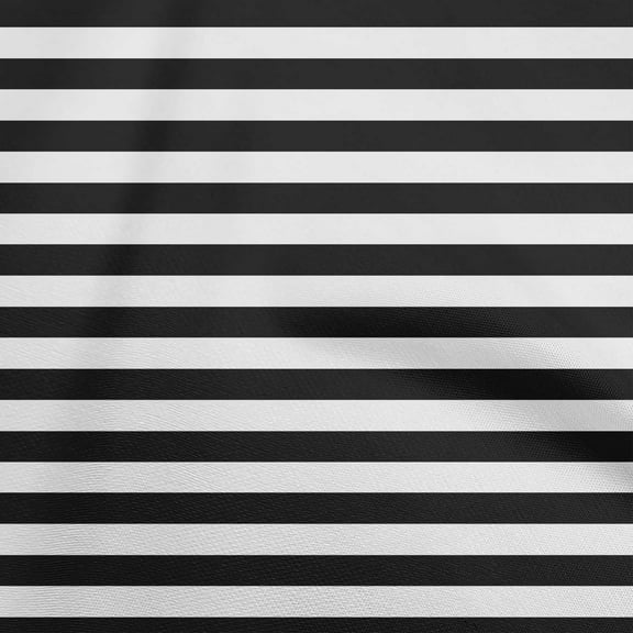 oneOone Polyester Spandex Black Fabric Stripes Quilting Supplies Print Sewing Fabric By The Yard 56 Inch Wide