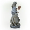 thumbnail image 5 of Alpine Corporation 18"H Stacked Frogs with Flower Indoor/Outdoor Decorative Garden Statue, 5 of 13