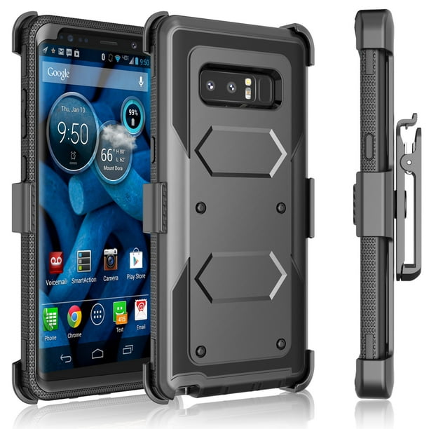 Cases For Samsung Galaxy Note 9 / Note 8, Galaxy Note 9 Holster Clip,  Tekcoo [Tshell] Shock Absorbing Secure Swivel Locking Belt Defender Heavy  Full 