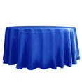 thumbnail image 3 of BalsaCircle 120" Round Satin Tablecloth Royal Blue, 3 of 8