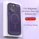 thumbnail image 4 of Magsafe-funda magnética con disipación de calor para iPhone, carcasa dura de rejilla transpirable mate con marco de lente de Metal para iPhone 14, 15 Plus, 13, 12, 11 Pro Max, 4 of 5