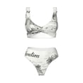 thumbnail image 4 of Rocae Summer Vacation Scene With Camping Van for Bikini Set for Women Two Piece Sexy High Swimsuits Split Crossover Bikini Small, 4 of 9
