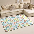 thumbnail image 2 of Coolnut Lightweight Soft Area Rugs 31x20 Inch, Easter Butterflies Tulips Floor Mat Doormat for for Rooms Entrance Hardwood Floor Living Room 2'7" x 1'8"） Nursery Rugs, 2 of 6