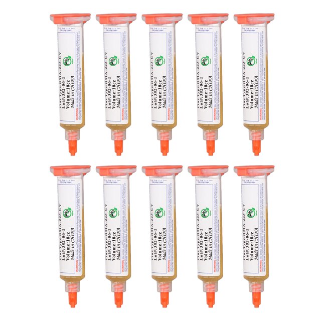 Pasta de soldadura sin necesidad de limpiar, pasta fundente de reparación de alto aislamiento de 10cc para teléfono y ordenador BGA 223, 10 Uds. VoborMX herramienta