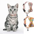 thumbnail image 5 of 2Pcs Cat Collar With Bell And Bow Tie Adjustable Anti Strangling Cat Collar Cat Collars With Bell Kitten Collar With Bell And Safety Buckle Puppy Collar, 5 of 5