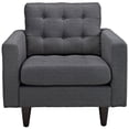 thumbnail image 2 of Modway Empress Fauteuil Rembourré, Gris, 2 of 5