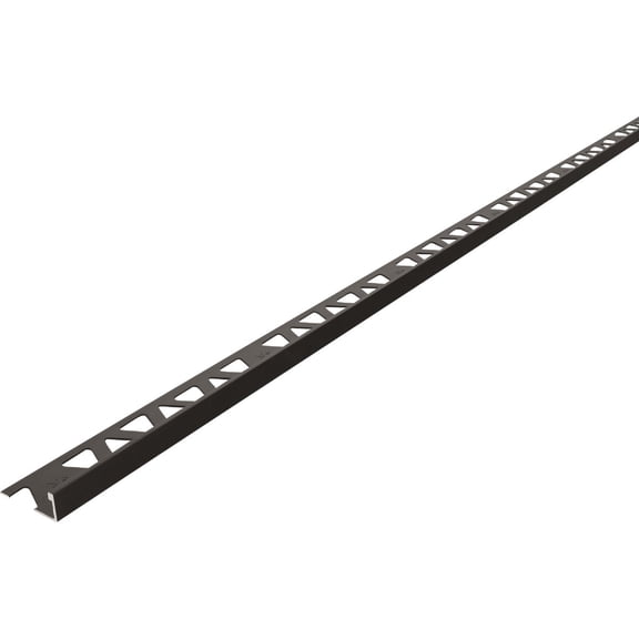 M-D Building Products MD 31354 3/8" 10mm Tile Edge 8Ft Satin Antique Bronze Tile Trims — Residential Use, Standard Application