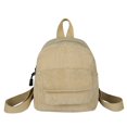 thumbnail image 1 of Women Mini Backpack Corduroy Girls Bookbags Retro Travel Rucksack (Purple), 1 of 7