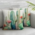 thumbnail image 3 of GOSMITH  Cactus Throw Pillow Covers Tropical Desert Succulent Plants Bonsai Pillowcases Decorative Square Cushion Cover for Home Sofa Live Room (Desert Succulent), 3 of 5