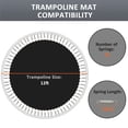 thumbnail image 3 of Soozier Trampoline Mat Replacement with Spring Pull Tool and 72 V-Hooks, Fits 12ft Trampoline, Using 5.5" Springs, Black, 3 of 7