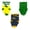 Green Dark Gray Yellow, variant on John Deere Little Boys' Non-Slip Grip Crew Socks Set Green Dark Gray Yellow