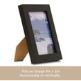 thumbnail image 2 of Klikel 4 X 5 Black Wooden Picture Frame - Black Wooden Wall Hanging Table Standing Photo Frame, 2 of 5