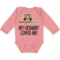 thumbnail image 3 of Inktastic Grammy Loves Me Grandchild Owl Girls Long Sleeve Baby Bodysuit, 3 of 5