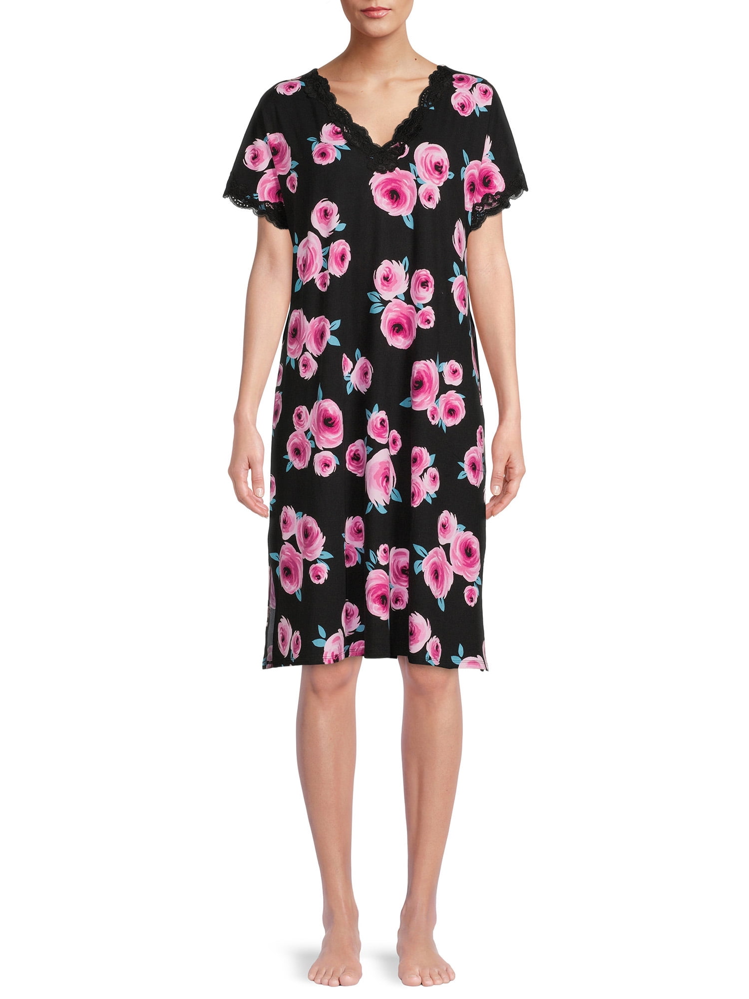 Secret Treasures Women's and Women's Plus Size Knit VNeck Nightgown