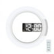 thumbnail image 1 of Large LED Digital Wall Clock, 12 inch Round Wall Alarm Clock with Remote Conrol RGB Night Light Temperature Alarms Wall Electronic, 1 of 5