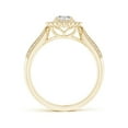 thumbnail image 2 of ANGARA Natural Diamond Floral Halo Engagement Ring in 14K Yellow Gold for Women (Size-5mm| Color-I-J| Clarity-I1-I2) | April Birthstone, Anniversary, Jewelry Gift for Women | Natural Diamond Ring, 2 of 9