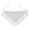 White, variant on Hollow Weave Triangled Scarf For Spring Fall Layering Breathable Unisex Shawl For Women Men Children