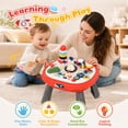 thumbnail image 4 of UUSUOO 2-In-1 Baby Activity Table,Musical Learning Toys with Lights &  Sounds,Montessori Toys for 1 Year Old,Christmas Birthday Gifts for 1 2 3 Year Old Boys Girls, 4 of 7