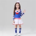 thumbnail image 7 of CAIVO Child Outfit Sets Sailor Girl Cute Dress With Hat For Kids Party Dress Up And Theme Park Photo Soft Clothes Sets, 7 of 7