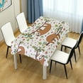 thumbnail image 4 of GZHJMY Cute Sloth Square Tablecloth, Waterproof Stain Wrinkle Resistant Washable Polyester Table Cover for Picnic Dinner Holiday Kitchen Party Decor, 54 x 54 in Home Decor, 4 of 7