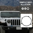 thumbnail image 3 of OULII 2pcs Headlight Mounting Bracket Fits Black Iron Round Shape Promotes Safer Driving Conditions For JK, 3 of 6