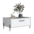 thumbnail image 3 of Compact White Coffee Table / Suitable for Small-Space Living, 3 of 4