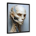 thumbnail image 5 of Designart "Minimalist Alien Skull Art I" Aliens Picture Framed Canvas Wall Art, 5 of 5
