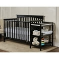 thumbnail image 3 of Dream On Me Chloe 5-in-1 Convertible Crib and Changer, Black, 3 of 8