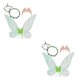 thumbnail image 3 of Jumpingount Hada elfo lindo encantador disfraz de Halloween ala de ángel vestido colorido de flores pendientes accesorios de fotografía para Verde 60*48cm 2Conjunto, 3 of 6
