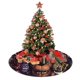 thumbnail image 4 of Falda para árbol de Navidad de cinco noches en casa de Fr-Eddy, suave y divertida, decoración navideña navideña de granja de 48", 4 of 4