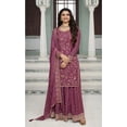 thumbnail image 2 of Stylish Women's Wear Pakistani Palazzo Dress Indian Designer Shalwar Kameez Suits ( Pink, XS - 36 ), 2 of 6