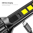 thumbnail image 4 of EUDIDV Portable Flashlight COB Strong Light Flashlight Portable USB C Rechargeable Bright Household LED Lamp Built-in Battery With Power Display Durable Torch Bright, 4 of 7