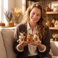 thumbnail image 7 of Rustic Farm Pumpkin Friends Decor Set, Hand Painted Farm Animal Pumpkin Figurines, Rustic Thanksgiving Decor for Farmhouse Mantel & Shelf, 7 of 7