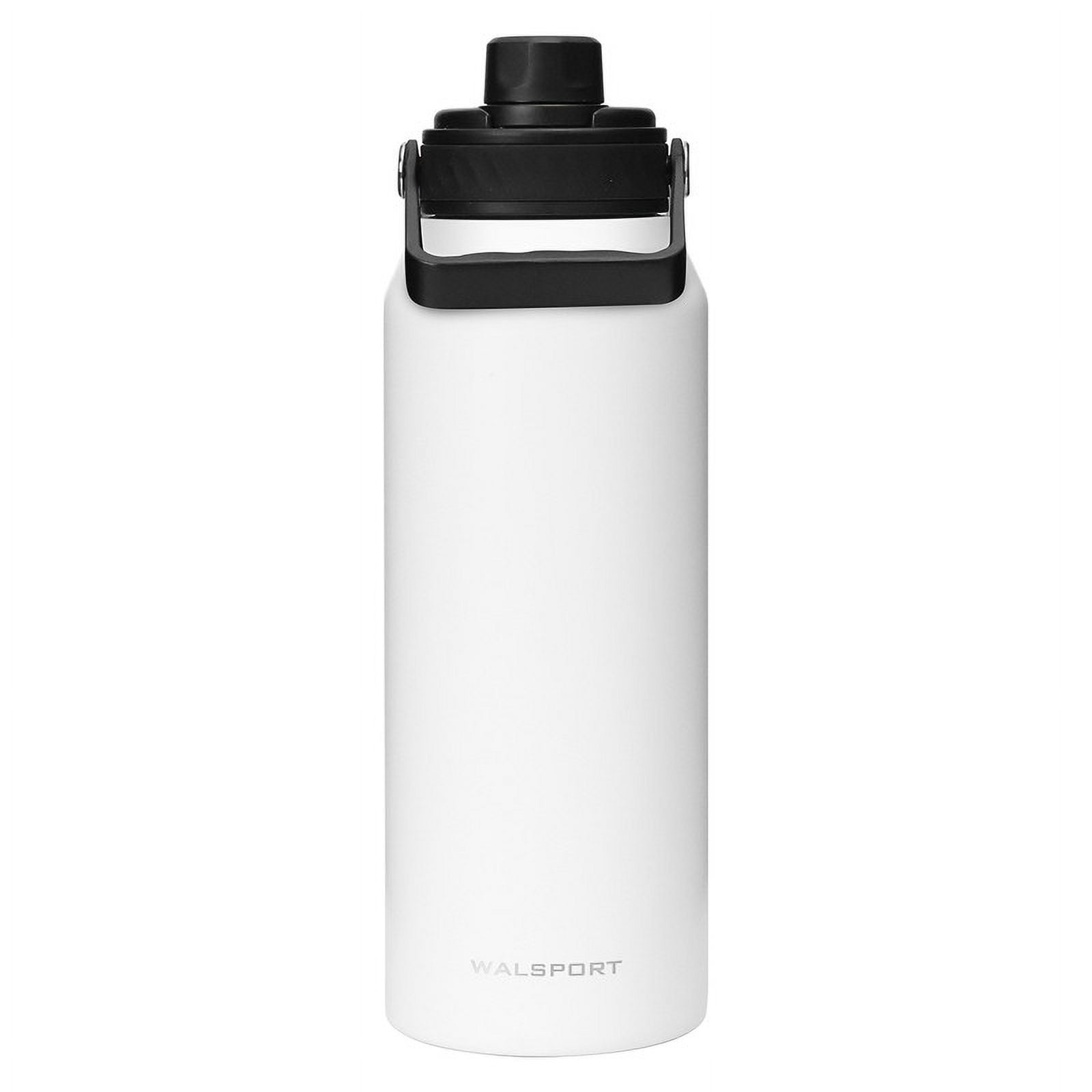 Walsport 34 oz Travel Mug with Leak-proof Lid,Stainless Steel Insulated Coffee Tumbler, Keeps Hot or Cold,Fits in Car Cup Holder,White