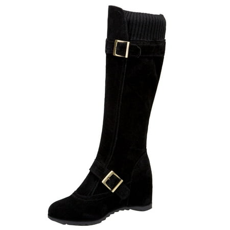 

KBKYBUYZ Flat Frosted Fabric Boots Stylishable And Charming Women s Boots