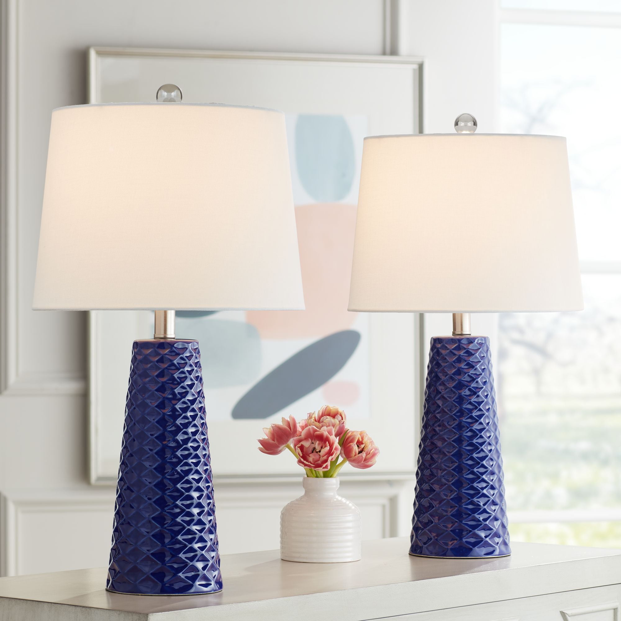 360 Lighting Modern Coastal Accent Table Lamps 24.5