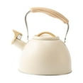 thumbnail image 1 of GUOOL Portable Whistling Kettle 3L Large Capacity Water Kettle Beige, 1 of 2