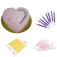 thumbnail image 3 of Yhsdtq,Extra 30% Off Selected Items,Fondant Decoration Kit, 8 Pcs Modeling Tools, Stainless Steel, Assorted Shapes, For Baking, Cake Decorating, DIY Cakes,烘焙配件 | , Pink, 3 of 3
