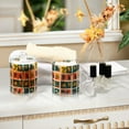 thumbnail image 4 of Yayeee 2 Pack Qtip Holder Bathroom Cotton Swab Canister with Lid Clear Dispenser Set, Jungle Stamp, 4 of 6