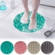 thumbnail image 1 of Alfombra antideslizante con ventosas - Alfombra de ducha redonda de PVC para seguridad en el baño - Alfombra anticaída de 30x30cm con lazo colgante, 1 of 5