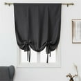 thumbnail image 2 of Tie Up Curtain, Furenl Balloon Roman Curtain – Adjustable Room Darkening Shade for Small Windows, Bathroom & Kitchen, Rod Pocket Drapes Panel, 2 of 9