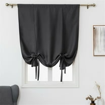 Curtain 1 Curtain for Bathroom Kitchen Adjustable Balloon Roman Curtains for Small Window Room Darkening Shades Drapes Panel Rod Pocket Purple Curtain
