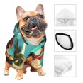 thumbnail image 3 of Fotbe Cool Camel Oasis Vibes Sudadera con Estampado para Perros Pequeños – Suéter con Capucha para Mascotas, Tela Suave de Forro Polar con Bolsillo-XX-Large, 3 of 7