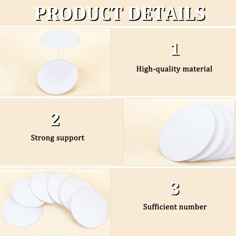 1box 8pcs EVA Cloth Round Fascinator Hat Base for Millinery  display picture 1