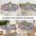 thumbnail image 7 of Schnauzer and Pioneer Flower Round Fitted Tablecloth with Elastic Edge,Dining Table Cover Waterproof,Outdoor Round Tablecloth for Camping,Dining,Indoor and Outdoor, 7 of 7