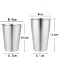 thumbnail image 3 of 4-Pack Stainless Steel Camping Cups 12oz, 304 Grade Unbreakable Tumblers for Beer, Coffee & Outdoor Gatherings, 3 of 8