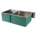 thumbnail image 6 of Transolid Diamond 36'' x 20'' Double Basin Farmhouse Kitchen Sink, 6 of 11