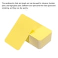 thumbnail image 4 of Unique Bargains 3.5' x 2' Blank Paper Business Cards Small Index Flash Cards Message Note Card, Yellow 100 Pack, 4 of 5